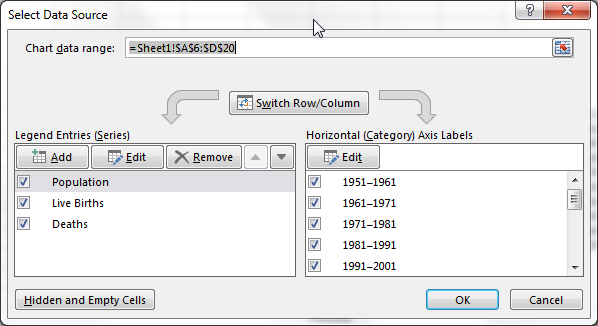 Rozsah údajov Excel Názov Údajové rady