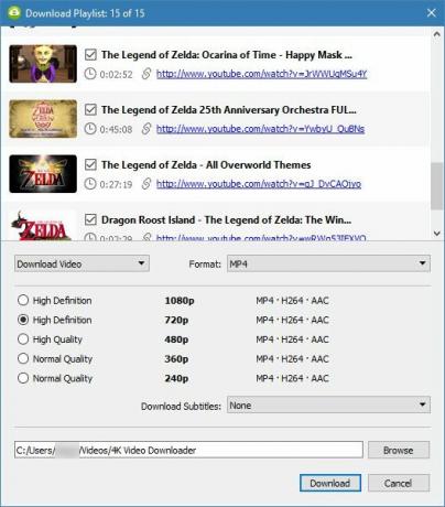 Downloader 4K Video Downloader Playlisty, kanály a ďalšie