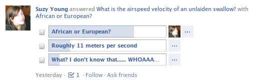 Facebook otázky app