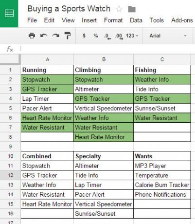 Buy-sport-watch-spreadsheet