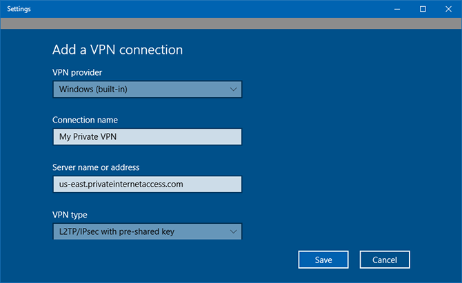 Nastavenie pripojenia VPN v systéme Windows