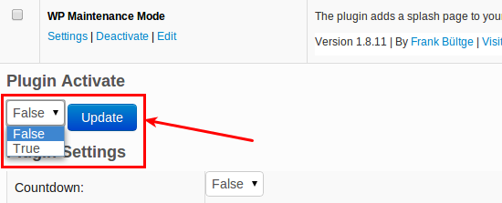 Plugin-Active-WP-Maintenance-Mode