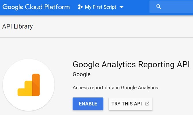 google analytics api