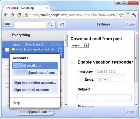 google mail offline