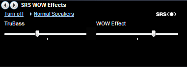 SRS-WOW efekty