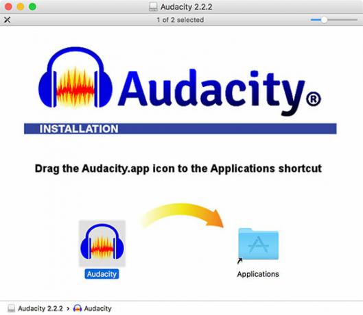 Inštalácia Audacity pre MacOS