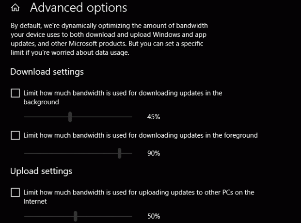Rozšírené možnosti aktualizácie systému Windows 10