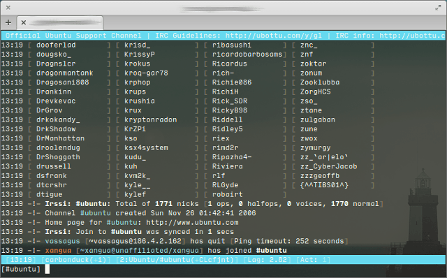 linux-IRC klienti-Irssi