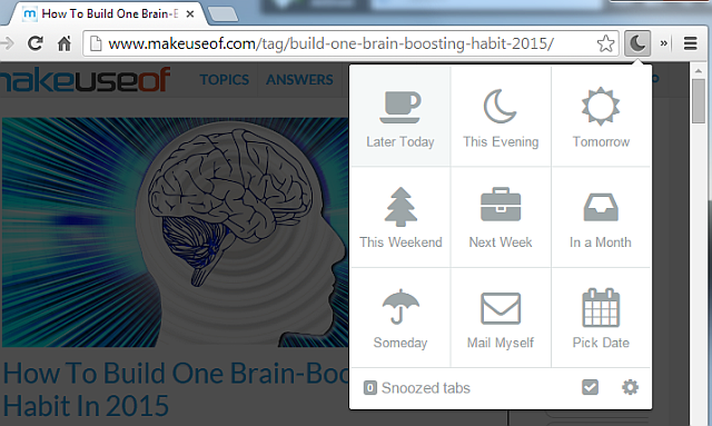 SnoozeTabs-on-chróm-SnoozeTabs-Options
