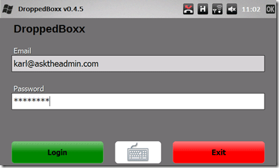 DroppedBoxx - neoficiálny klient Dropbox pre Windows Mobile db7