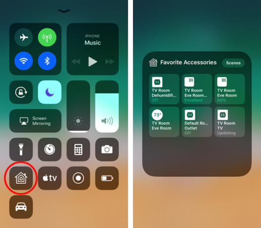 iOS 11-Control-Center-HomeKit