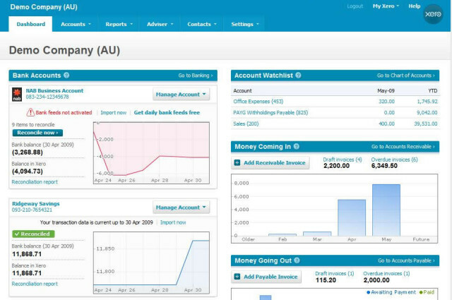 Xero-dashboard