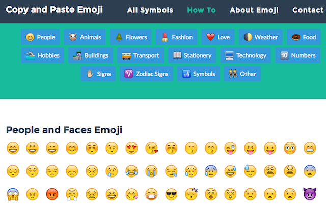 Emodži-text-Faces-emotikony-Copy-and-Paste-Emoji