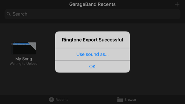 Export aplikácie GarageBand bol dokončený