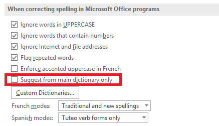 Ako sa hláskuje a gramatika Skontrolujte v Microsoft Word ms slovný slovník hlavný