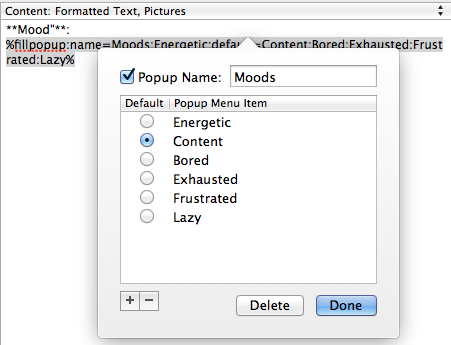 Formulár TextExpander