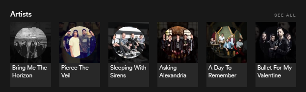 Žáner Screamo na Spotify