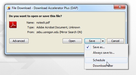 Download Accelerator Plus: Správca rýchleho sťahovania s plánovaním a mnohými ďalšími funkciami (bezplatné účty) Plán