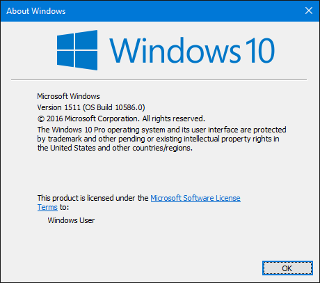 Windows 10, verzia 1511