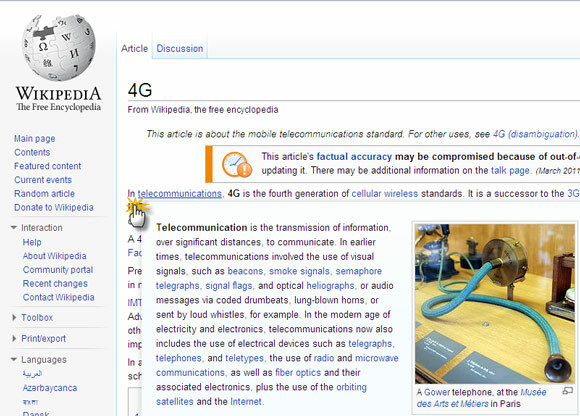rozšírenie wikipedia chróm