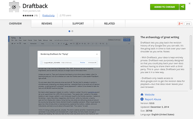 draftback-extension