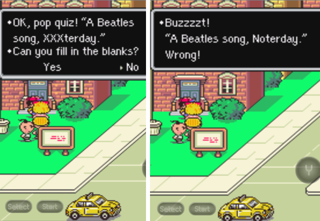 EarthBound Beatles Joke