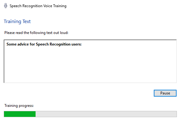 Windows 10 školenia rozpoznávania reči