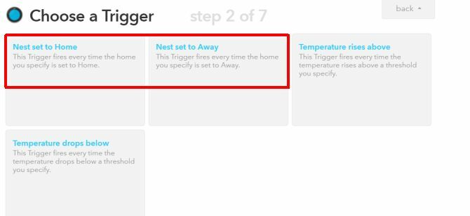 Inteligentný termostat Nest IFTTT pre funkciu automatickej jazdy