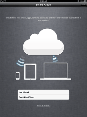 Nastavenia ios icloud