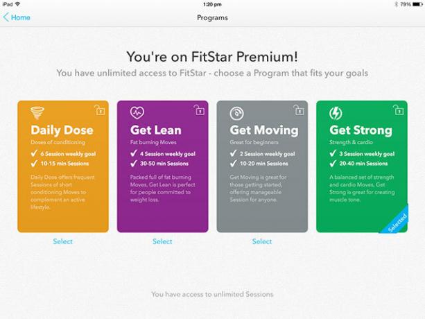 Zabudnite na telocvičňu, získajte Fitstar Fit s programami iPad alebo iPhone