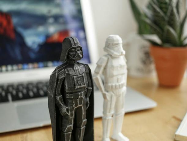 3D tlačová hviezda vojny rekvizity darth vader stormtrooper figúrky