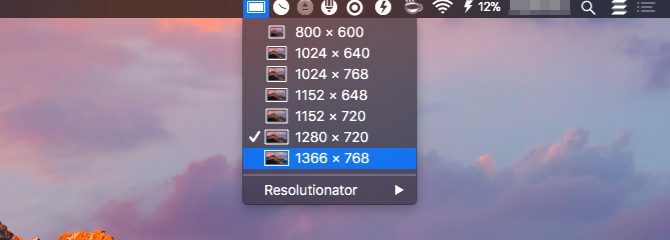 Resolutionizer-Mac Menu Bar Apps