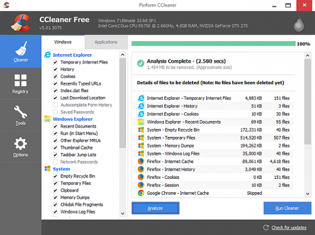 CCleaner-5 čistenie