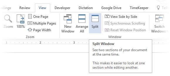 Rozdeľte Windows v programe Microsoft Word 