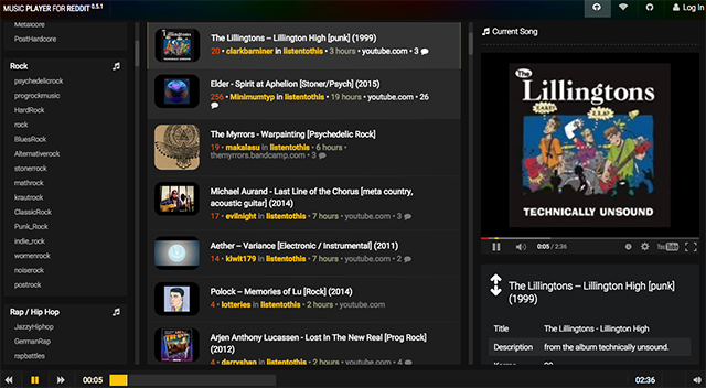 music-player-Reddit