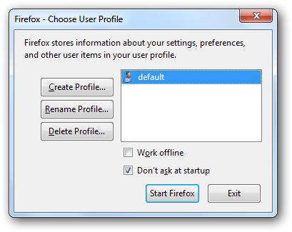 profily firefox