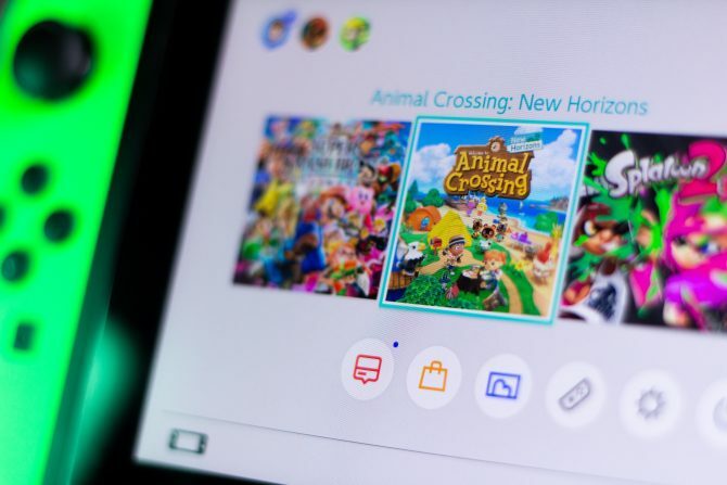 Prepnutie domovskej obrazovky Nintendo