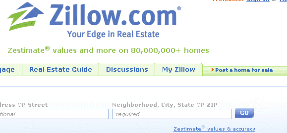 5 najvýznamnejších online vyhľadávačov nehnuteľností - časť 3,4, 5 zillow1