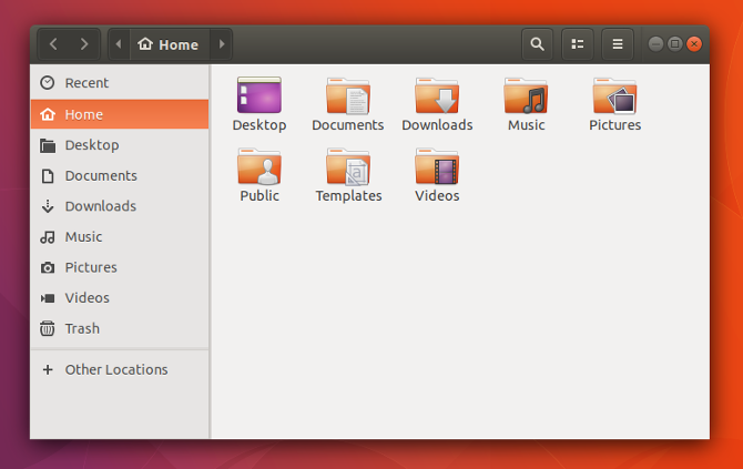 Ubuntu gnome unity files