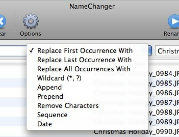 Dávkové premenovanie súborov ľahko - štýl Mac (iba pre Mac) 02 možností pravidiel