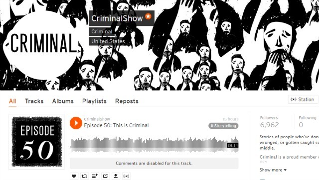 Trestný podcast v systéme SoundCloud
