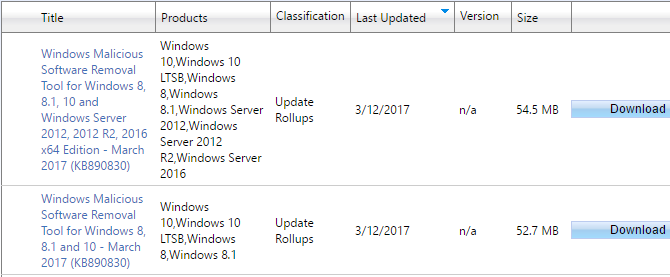 Windows Update nebude fungovať na Windows 7 a 8.1 s novým hardvérom. Vyhľadávanie v katalógu Microsoft Update Catalog 670x277