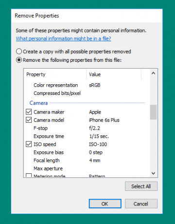 Ako odstrániť osobné informácie z fotografií vo Windows 10 Photo Properties 2
