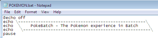 Dávkový súbor Pokemon