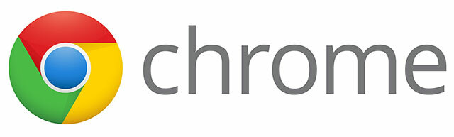 chrómové logo