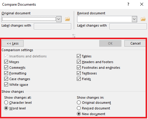 Microsoft Word porovnanie dokumentov pokročilé