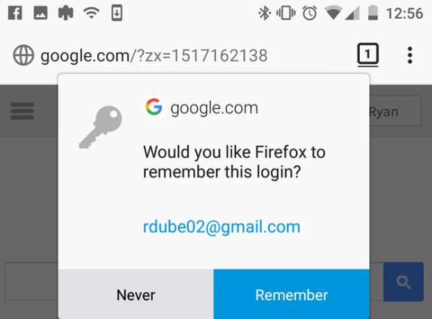 firefox na android - prihlásenie