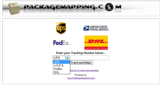 Sledovať zásielky UPS, USPS, FedEx a DHL