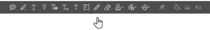 Nástroje na vytváranie poznámok v aplikácii Adobe Acrobat