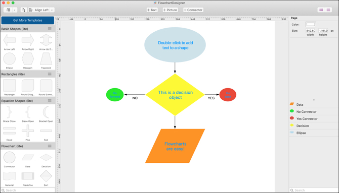 Návrhár vývojového diagramu pre počítače Mac